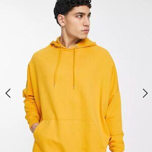 ASOS DESIGN super oversized hoodie in mustard yellow